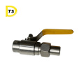 Tracheal hose PU tube 304 high pressure Quick-twist 2 way  Air source external buckle ball valve